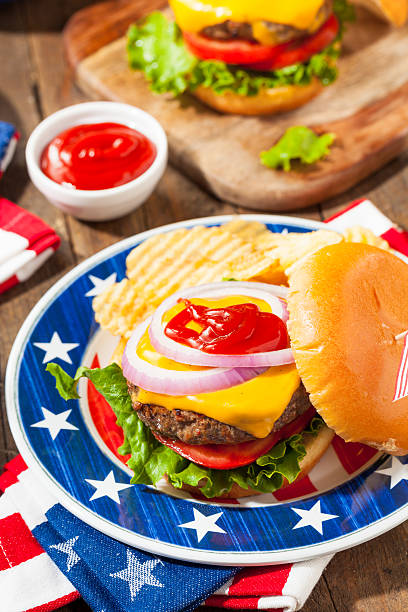 istock Homemade Memorial Day Hamburger Picnic 531564508