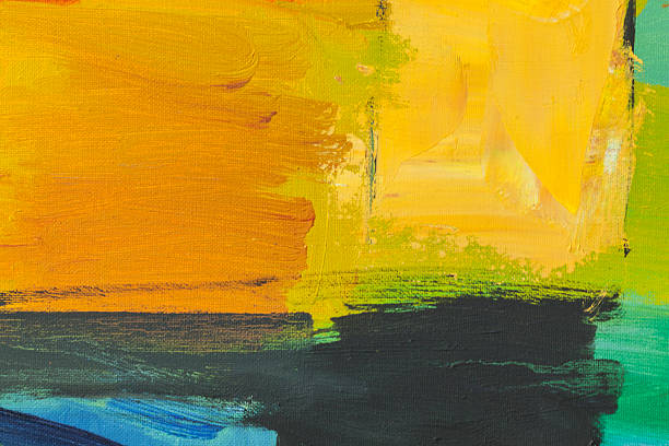 istock Abstract painted green yellow and blue art backgrounds. 531564784
