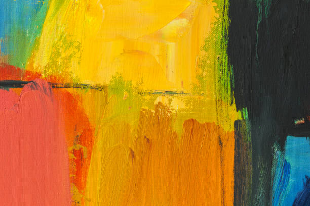 istock Abstract painted red green yellow and blue art backgrounds. 531565378
