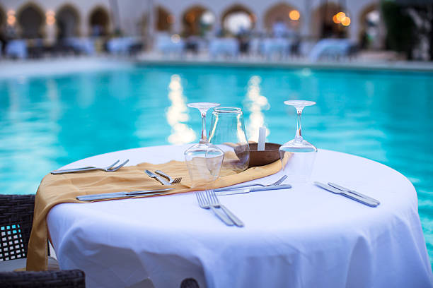 istock Summer empty open air restaraunt at exotic island 531565840