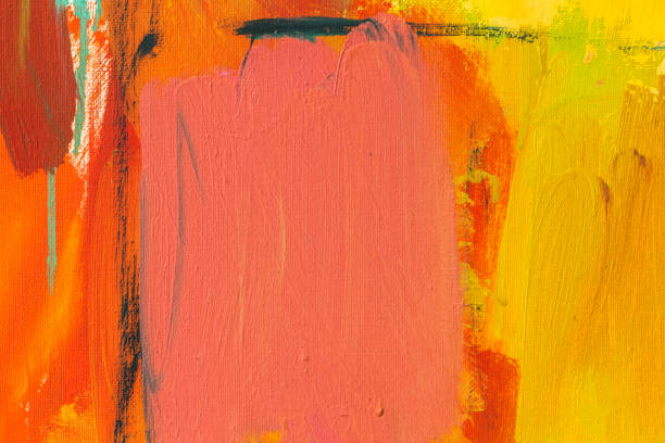 istock Abstract painted red and yellow art backgrounds. 531566350