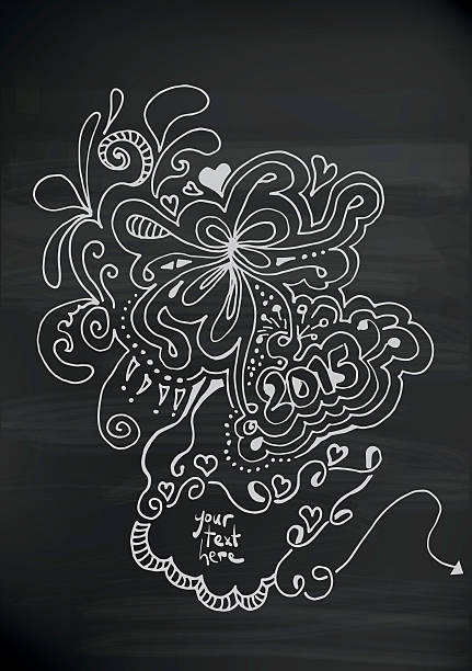 Chalkboard design vector art illustration