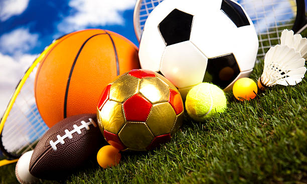 istock Sports Equipment and grass 531569069