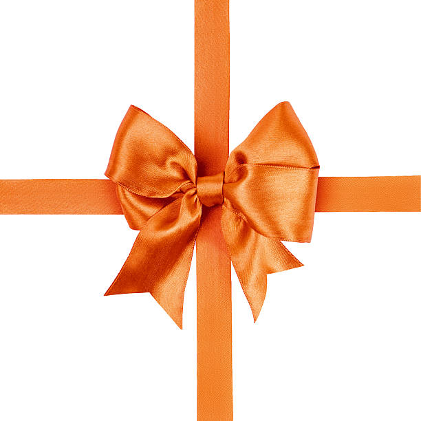 istock red brown bow made from silk ribbon 531570503
