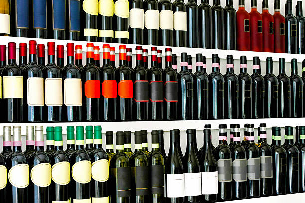 istock Wine bottles detail 531570615