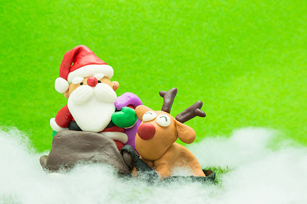 117 Reindeer Santa Claus Childs Play Clay Christmas Stock Photos, Pictures & Royalty-Free Images - iStock