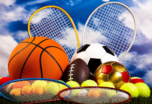 istock Sports Equipment and grass 531571689