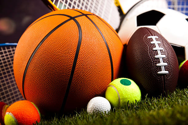 istock Sports Equipment and grass 531579767
