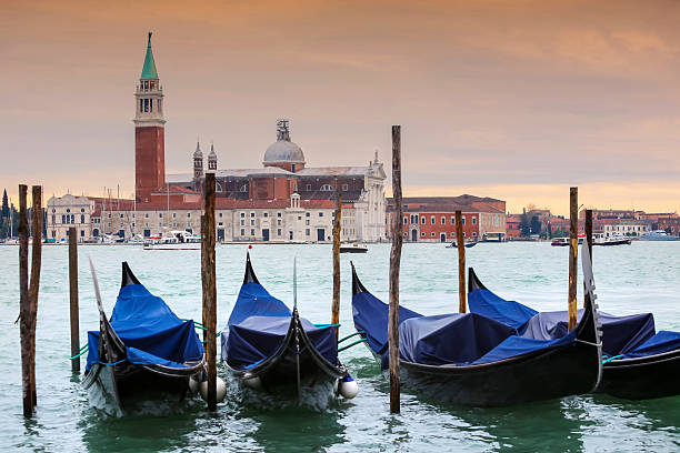 istock Gondolas in front of San Giorgio Maggiore 531585409