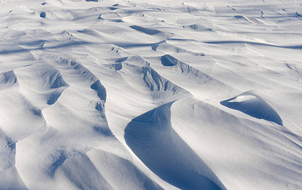istock Shapes, light and shadows of snow 531585939