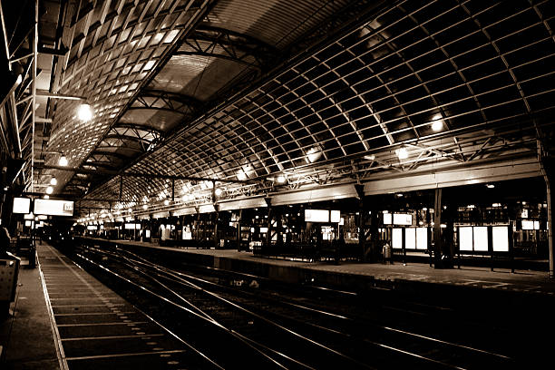 Istanbul, Turkey - May 25, 2015: Bahcelievler metro station.People waiting subway.