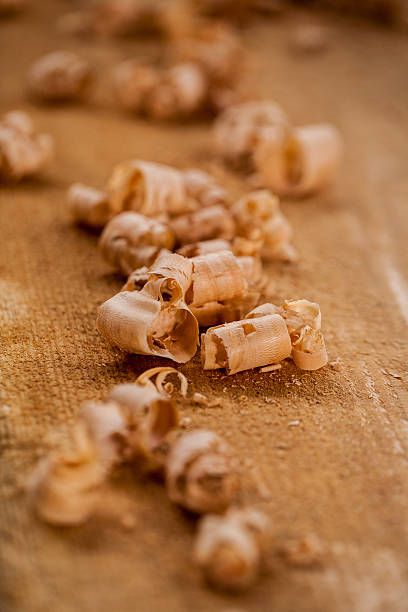 istock chips and sawdust on a wooden board 531603452