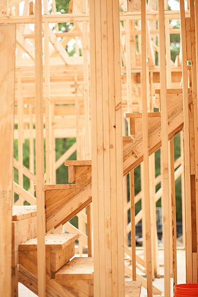 istock Construction job site. Framed building.  No people. 531608248