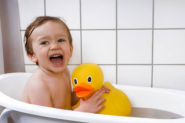 istock Happy toddler in a bathtub 531609943