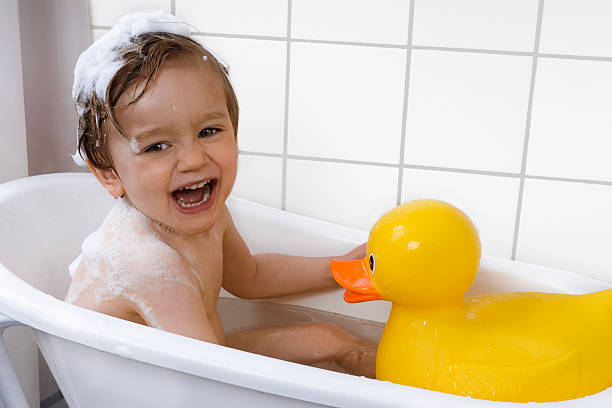 istock Happy toddler in a bathtub 531609951