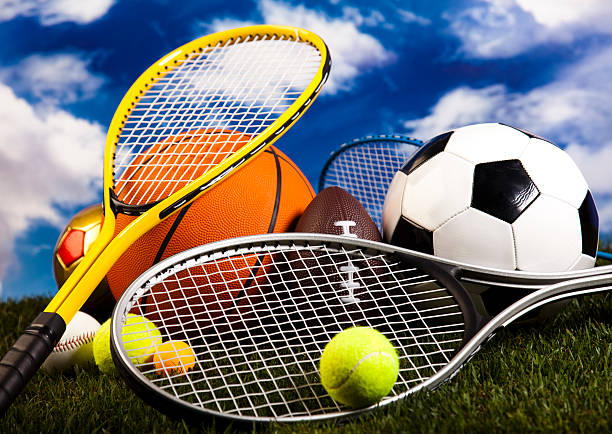 istock Sports balls with equipment 531610581
