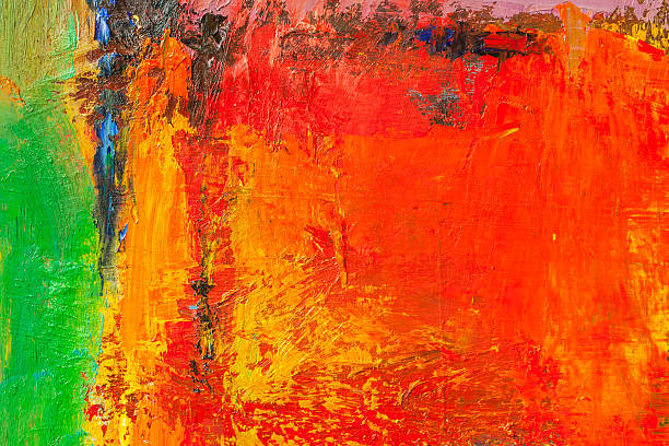 istock Abstract painted yellow green and red art backgrounds. 531611192