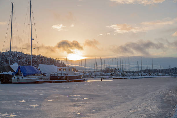 istock Harbor with sail boats at sunset. 531611553