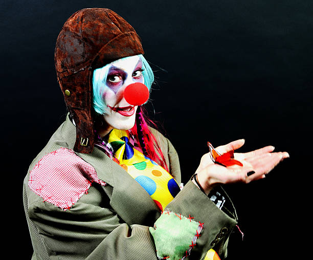 istock Female Clown With A Butterfly 531611853