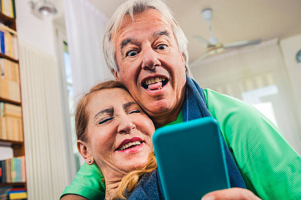 istock Mature couple taking a selfie post-workout 531611893