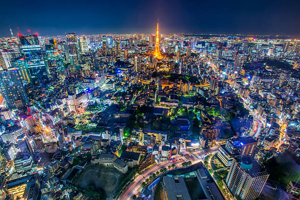 Tokyo Tower, Tokyo, Japan stock photo