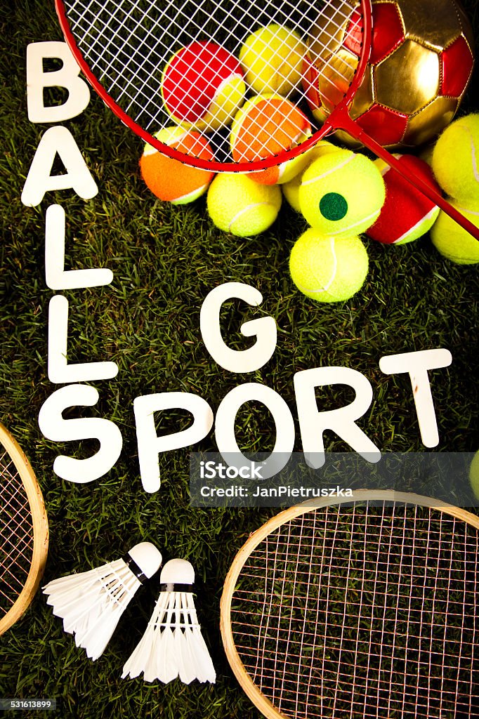 Assorted sports Game, Sports Equipment 2015 Stock Photo