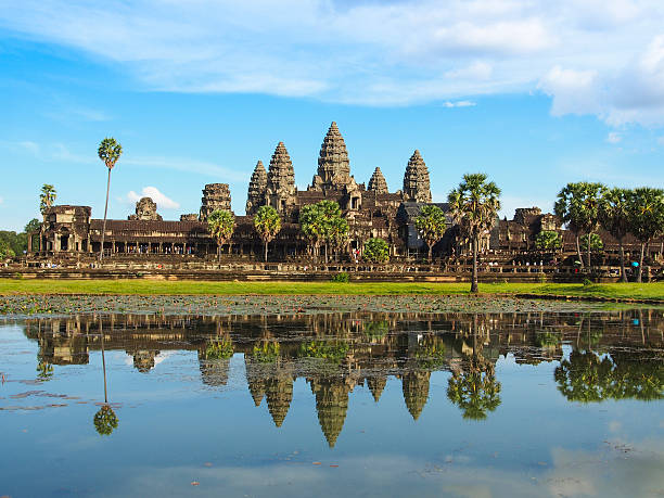 Angkor Wat Beautiful Angkor Wat and it's reflection, Cambodia angkor stock pictures, royalty-free photos & images