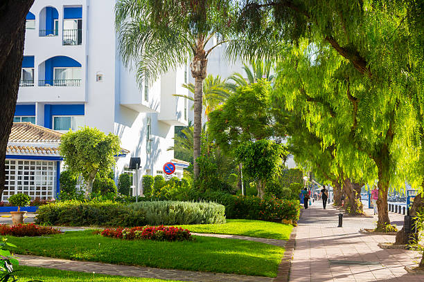 istock streets with whitewashed buildings typical of Puerto Banus, Mala 531615047