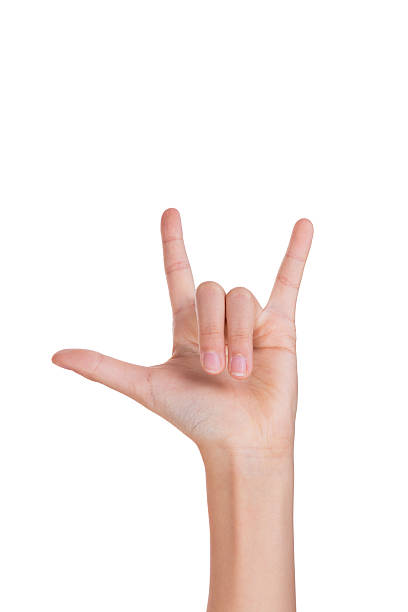istock Hand with fingers forming love sign 531615270