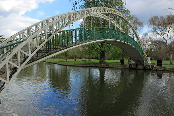 istock Small bridge across the river great ouse 531616398