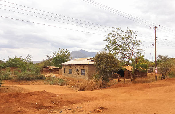 istock Kenyan village in african savannah 531616890