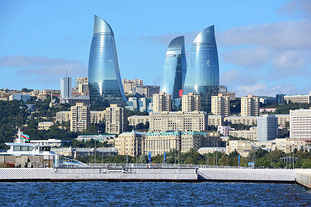Flame Towers of Baku Flame Towers of Baku baku stock pictures, royalty-free photos & images