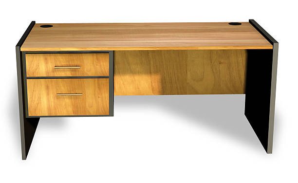 istock Simple Office Desk, office Desk Isolated 531618612