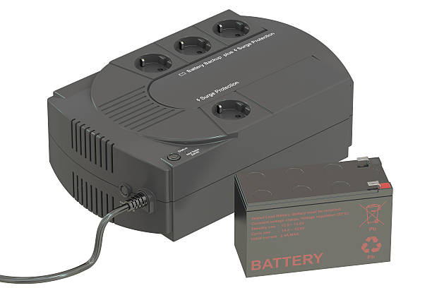 istock Uninterruptible power supply UPS with battery. 3D rendering 531620654