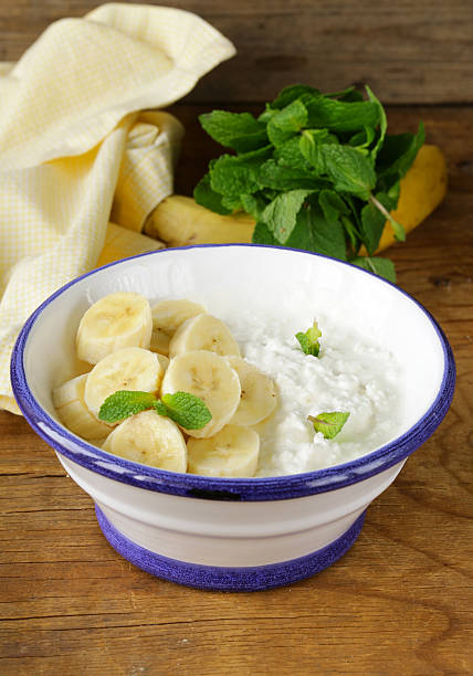 istock healthy breakfast cottage cheese with fresh banana 531626419