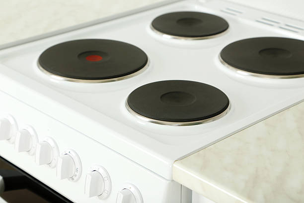 istock Electric stove in the kitchen, close up 531626736