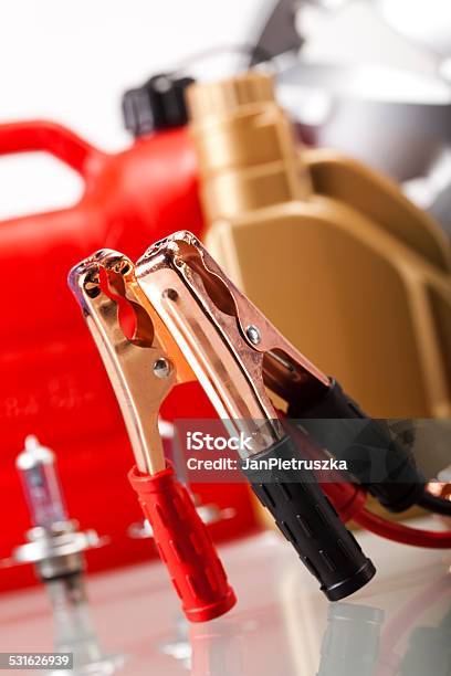 Car Accessories Stock Photo - Download Image Now - 2015, Auto Repair Shop, Battery