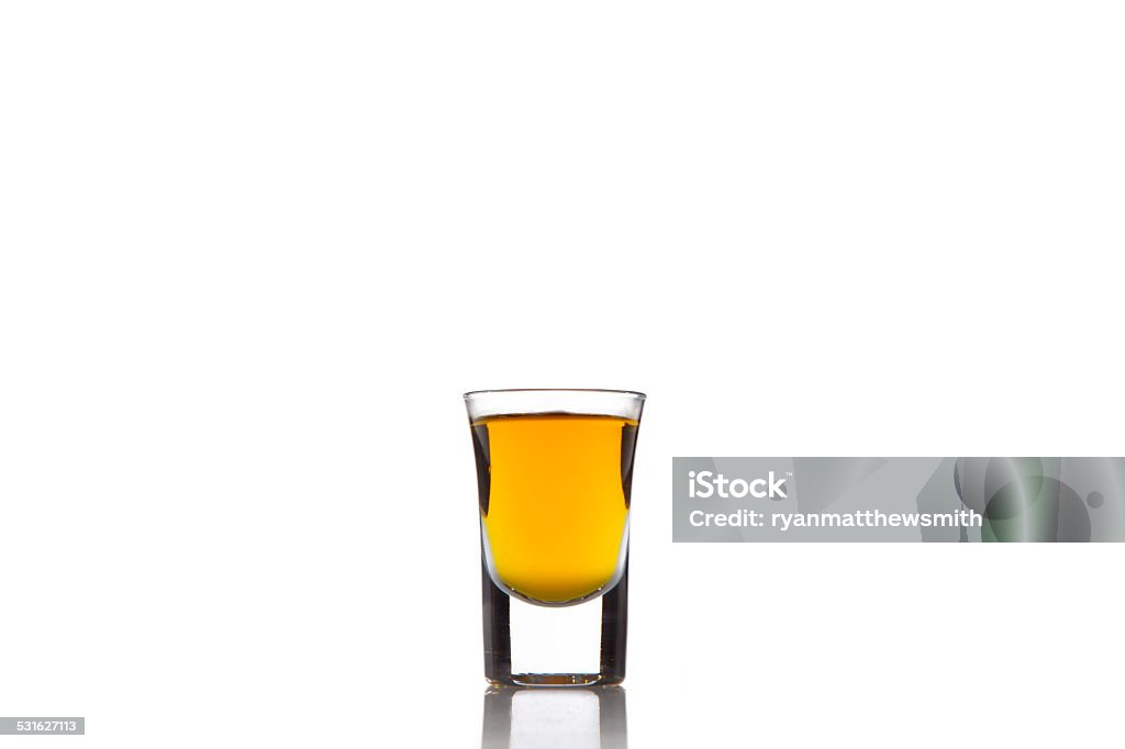Shot of Bourbon Single shot of bourbon Shot Glass Stock Photo