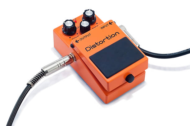 istock Effects Guitar Guitar Orange and Cable guitar. 531628695