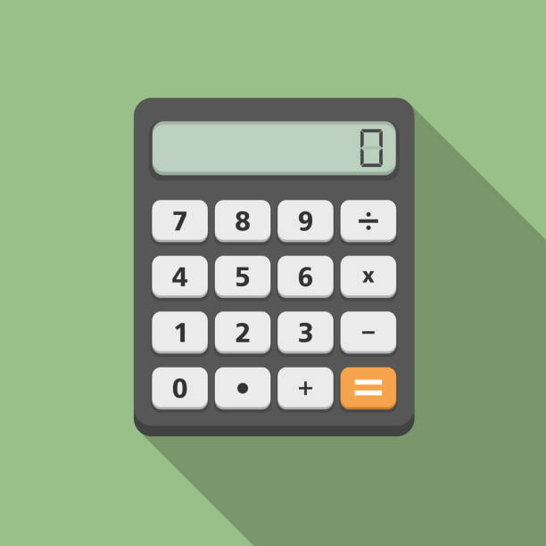 Calculator Calculator, flat design, vector eps10 illustration calculator illustrations stock illustrations