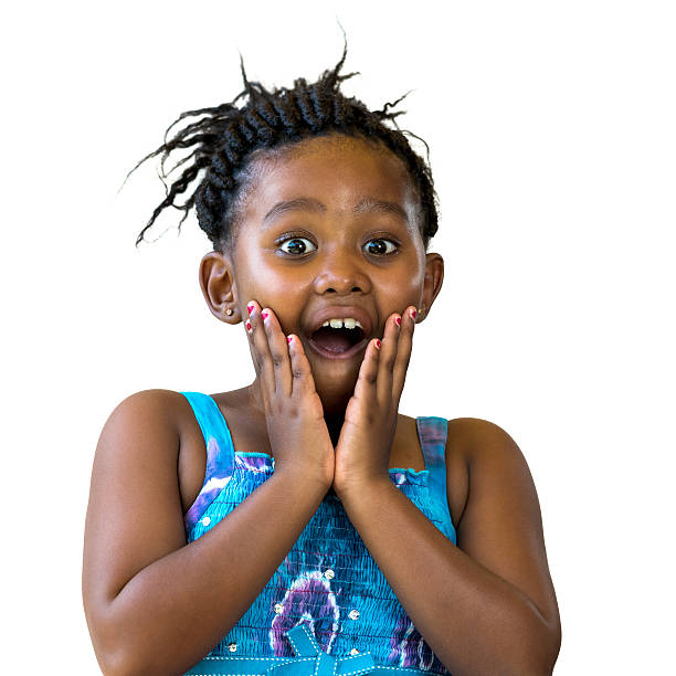 istock Surprised african kid with hands on face. 531633220