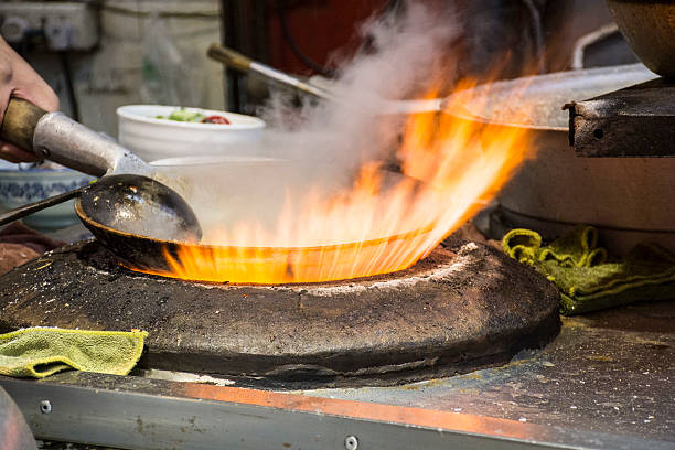 istock Cooking with fire - Muslim Quarter streets, Xian, China 531634206