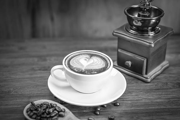 istock still life with coffee, black and white version 531638859