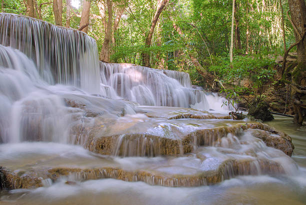 istock Waterfall in deep rain forest jungle at National Park, 531639759