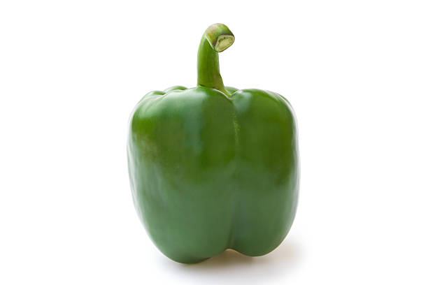 istock green bell pepper on a white background 531641311