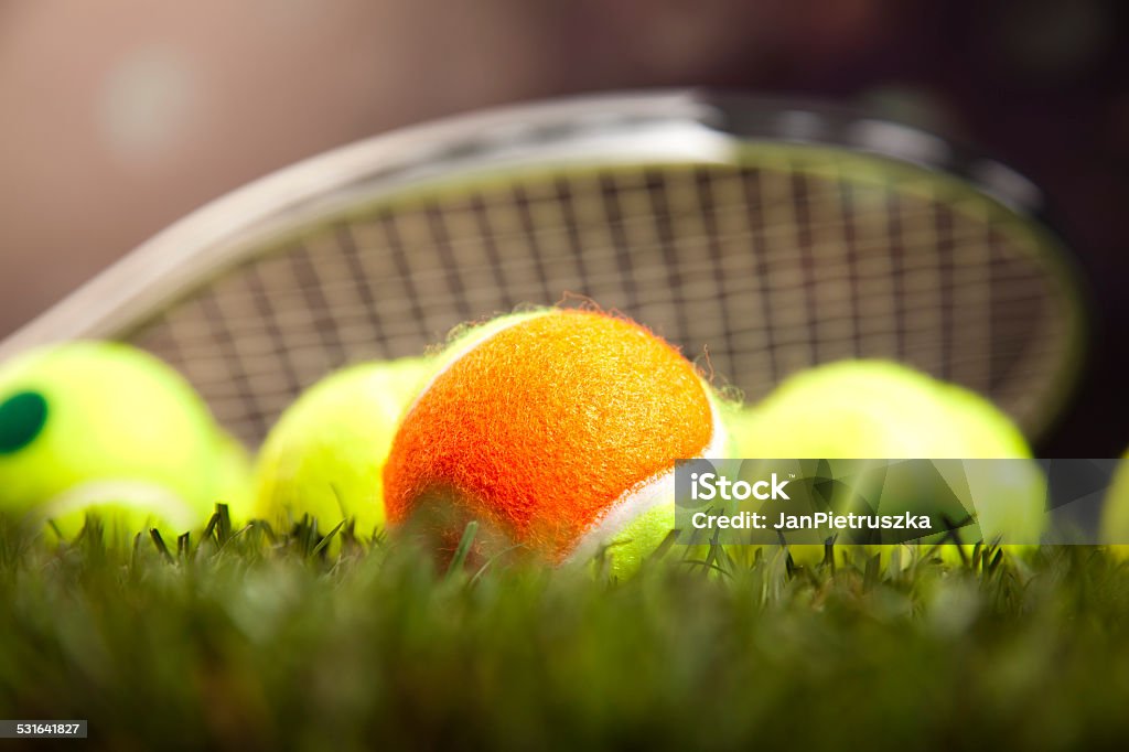 Tennis racket and ball Sport 2015 Stock Photo