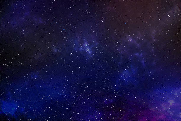 istock Night sky with stars and nebula 531642615
