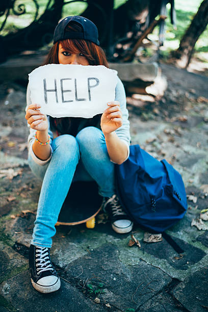 istock Teenager holding sing HELP 531643489