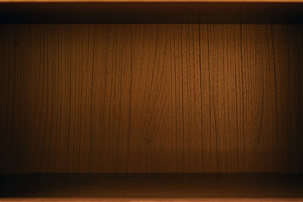 istock Empty wood box, cabinet or bookcase  as background 531644119