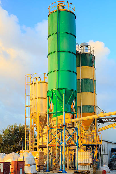 istock Some high towers on chemical plant 531645941